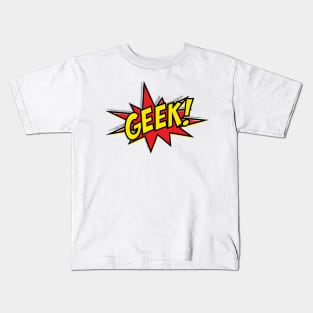 Comic Geek Pow Kids T-Shirt